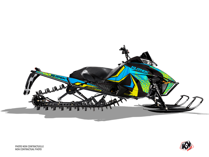 Kit Déco Motoneige Gage Arctic Cat Pro Climb Bleu Jaune