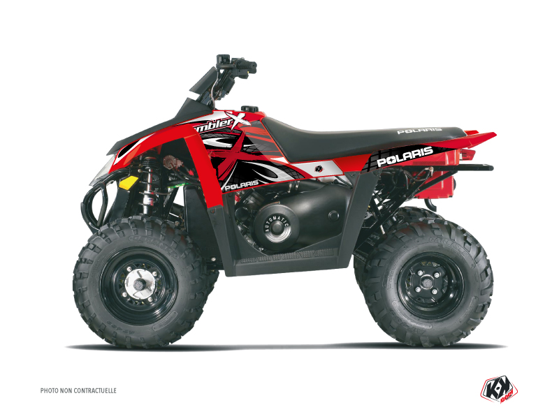 Polaris Scrambler 500 ATV Gamme X Graphic Kit Red