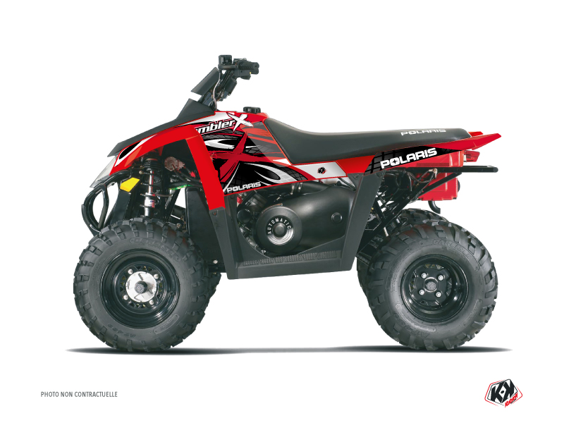 Kit Déco Quad Gamme X Polaris Scrambler 500 Rouge