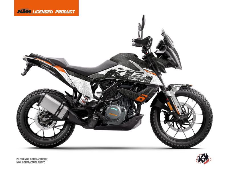 Kit Déco Moto Gear KTM 390 Adventure Blanc