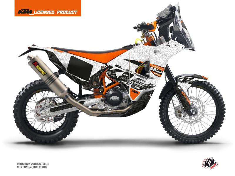 KTM 450 Rally Dirtbike Gear Graphic Kit White