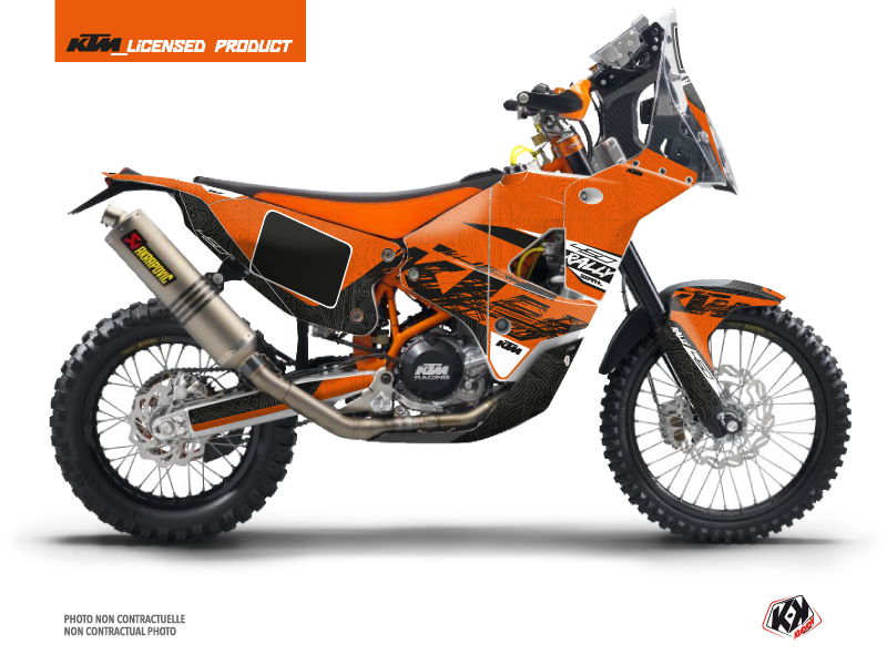 KTM 450 Rally Dirtbike Gear Graphic Kit Orange