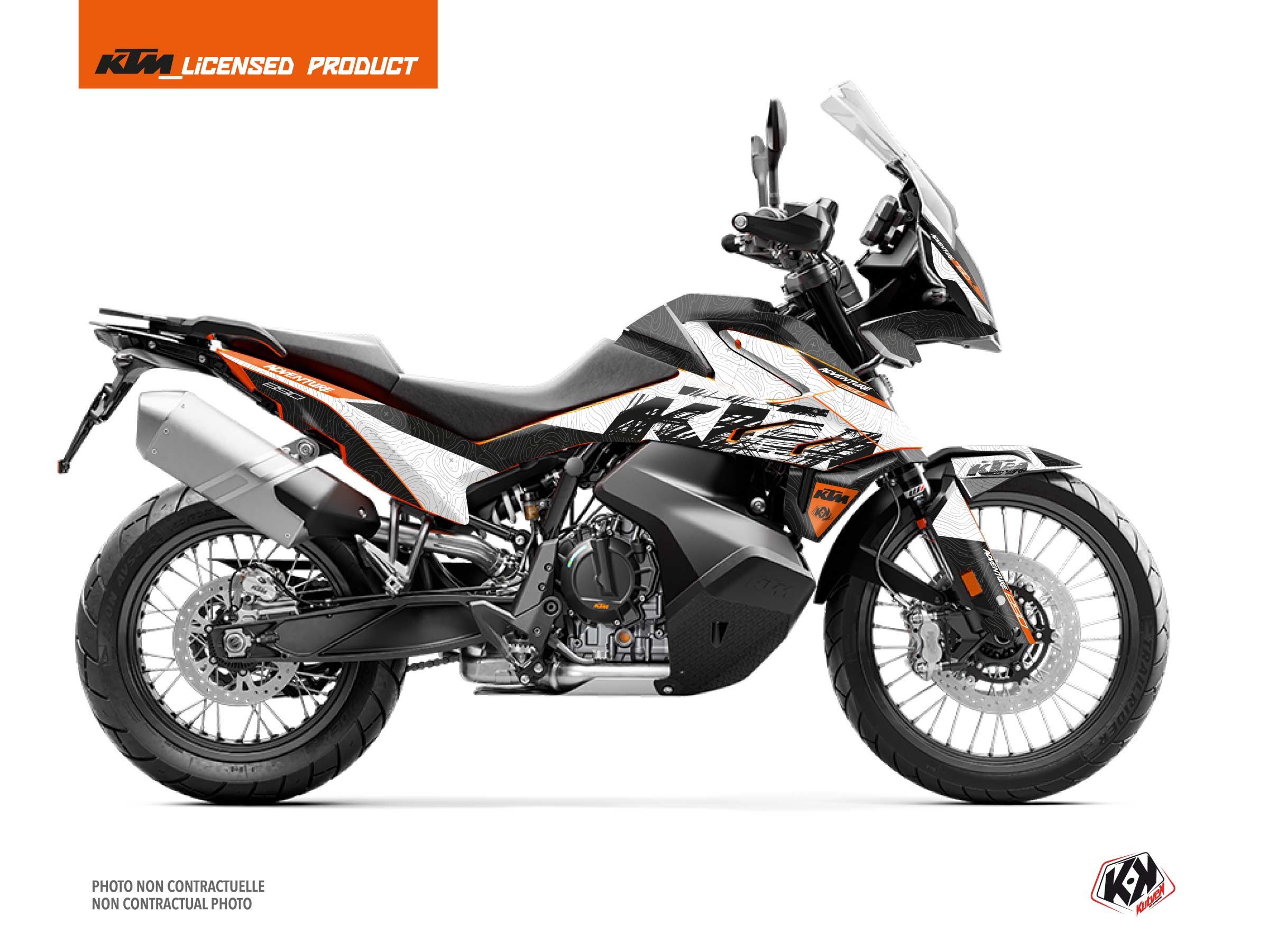 Kit Déco Moto Gear KTM 890 Adventure Blanc