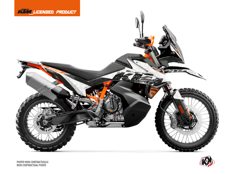 KTM 890 Adventure R Street Bike Gear Graphic Kit White