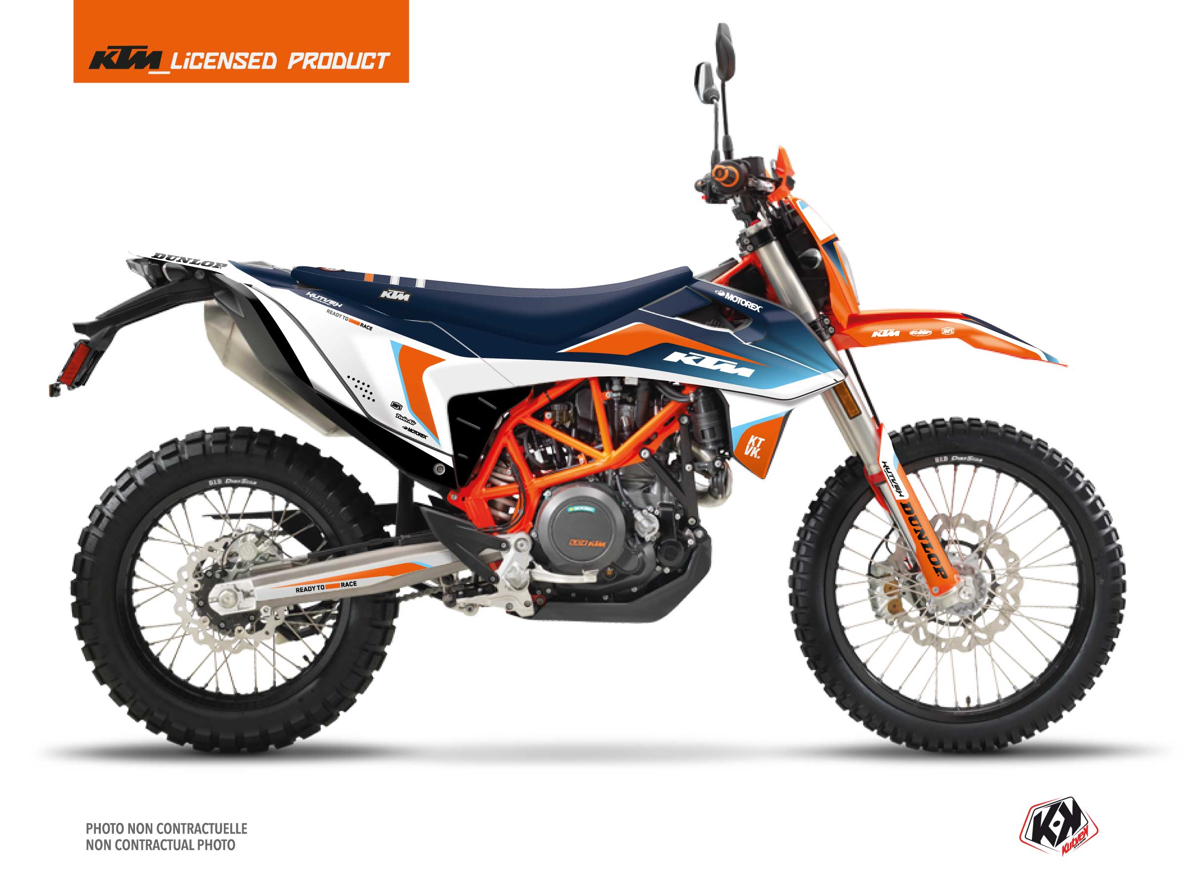 Kit Déco Moto Cross Genesis KTM 690 ENDURO R Bleu