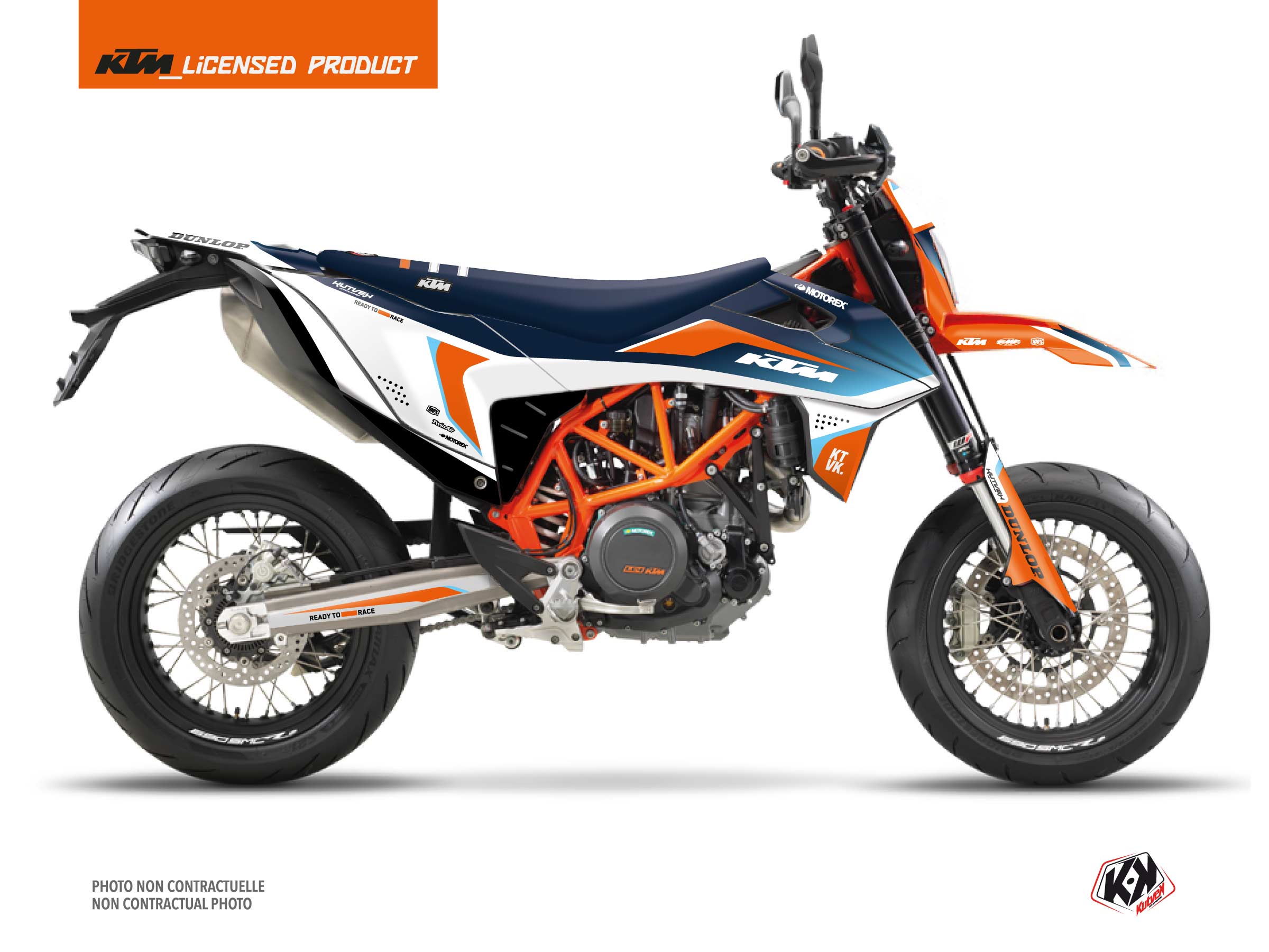 KTM 690 SMC R Dirt Bike Genesis Graphic Kit Blue