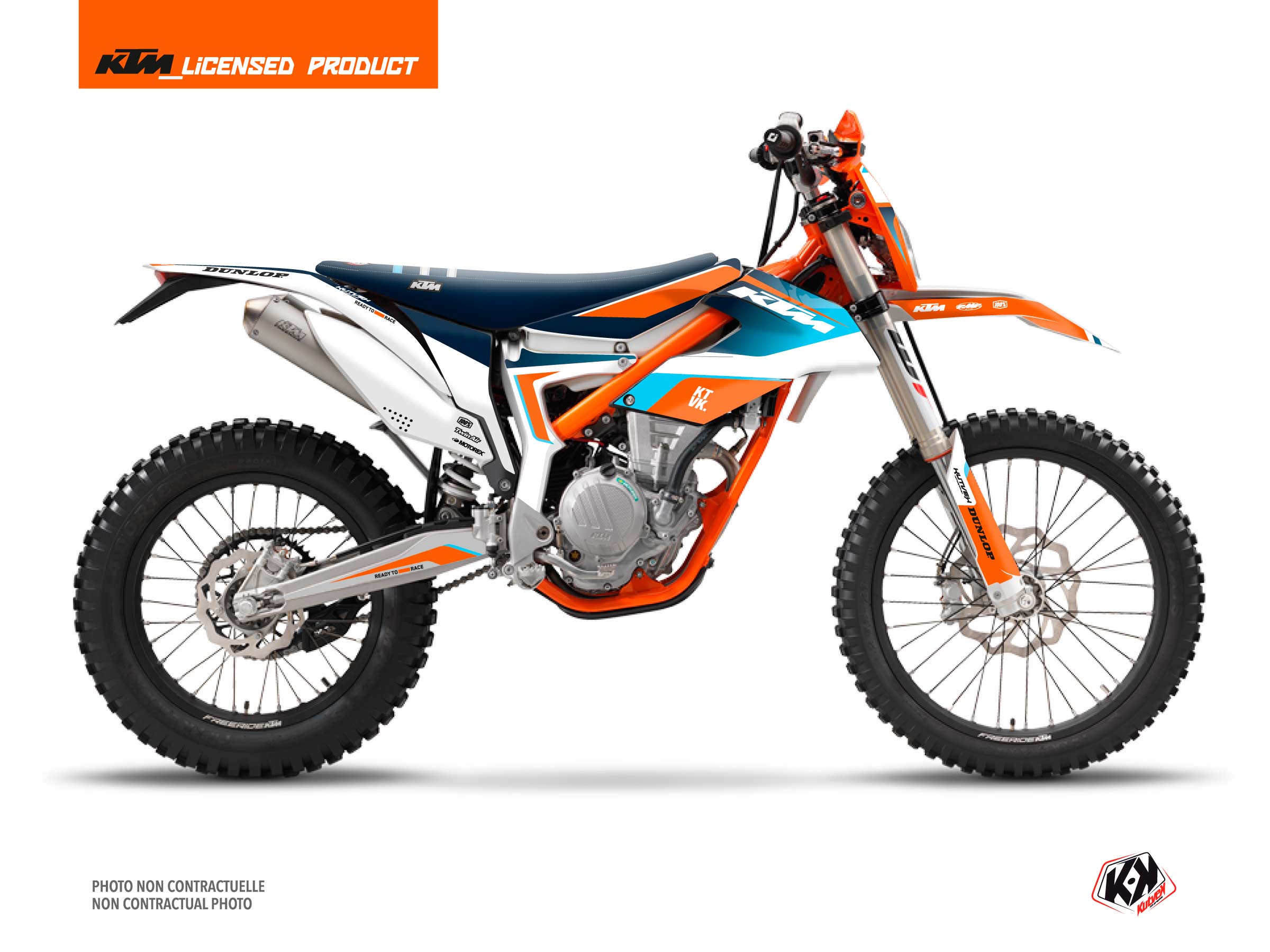 KTM 250 FREERIDE Dirt Bike Genesis Graphic Kit Blue