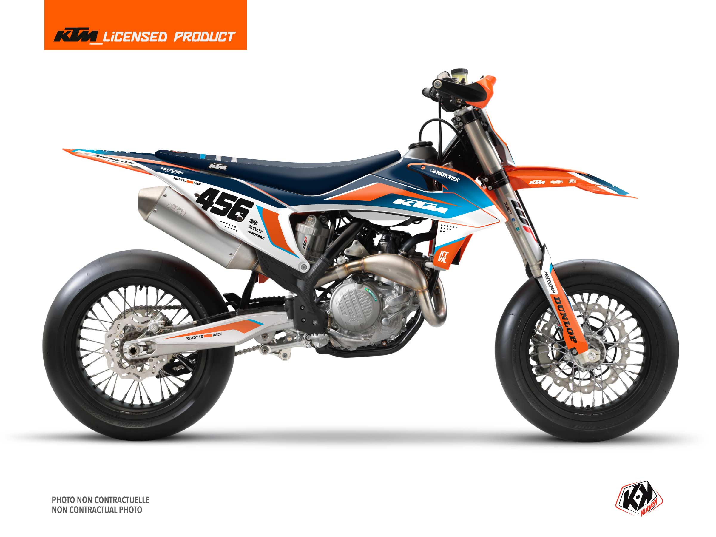 Kit déco Moto Cross Genesis KTM 450 SMR Bleu