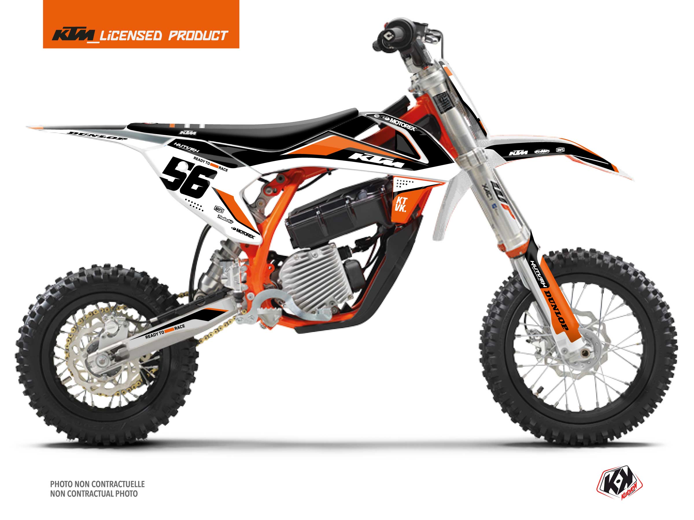 Kit Déco Moto Cross Genesis KTM SX-E 5 Noir