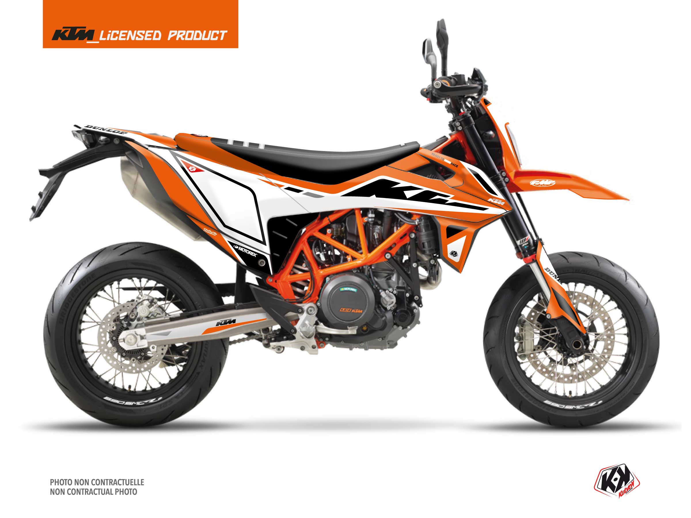 Kit Déco Moto Cross Global KTM 690 SMC R Orange