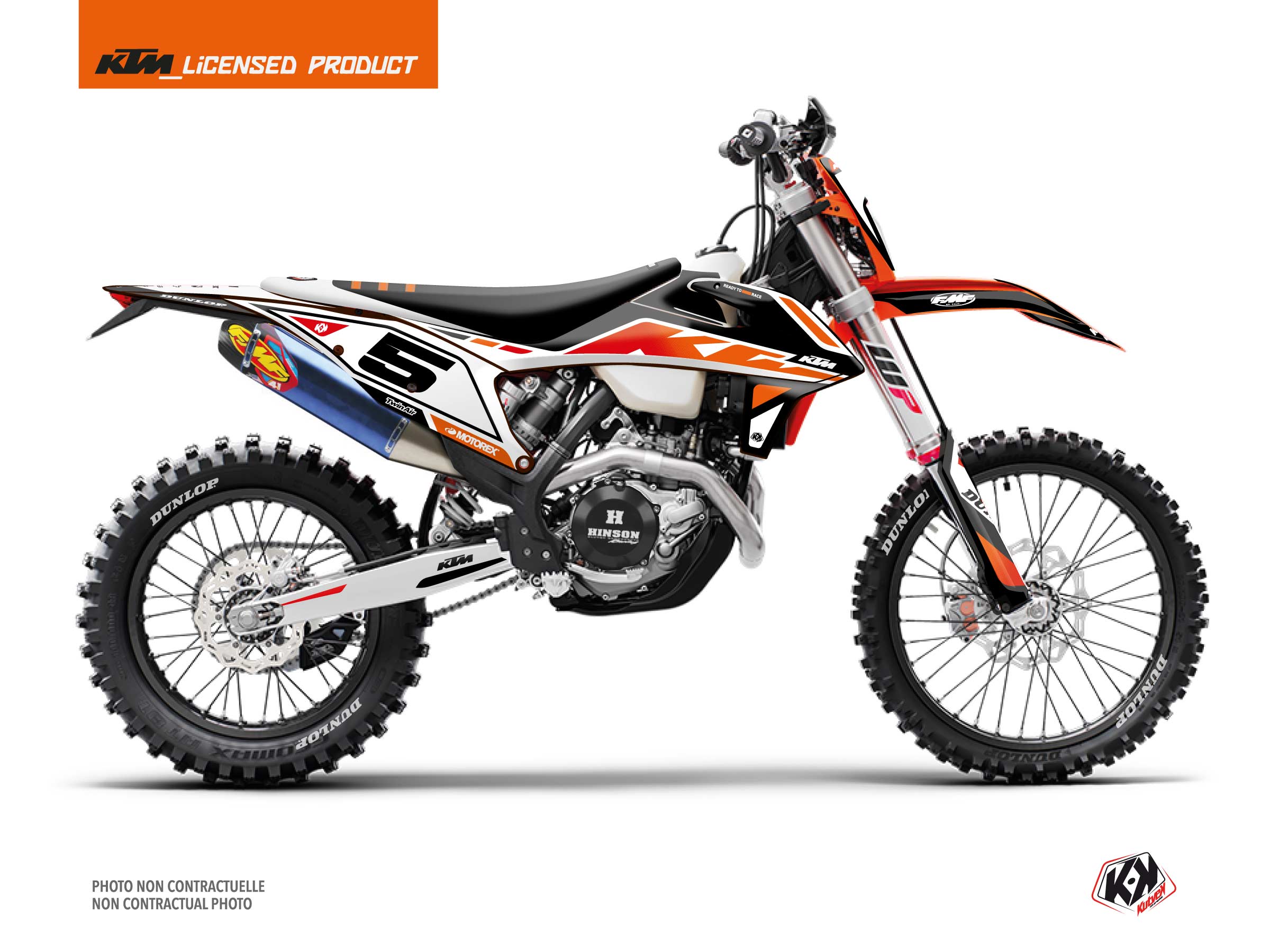 KTM EXC-EXCF Dirt Bike Global Graphic Kit Black