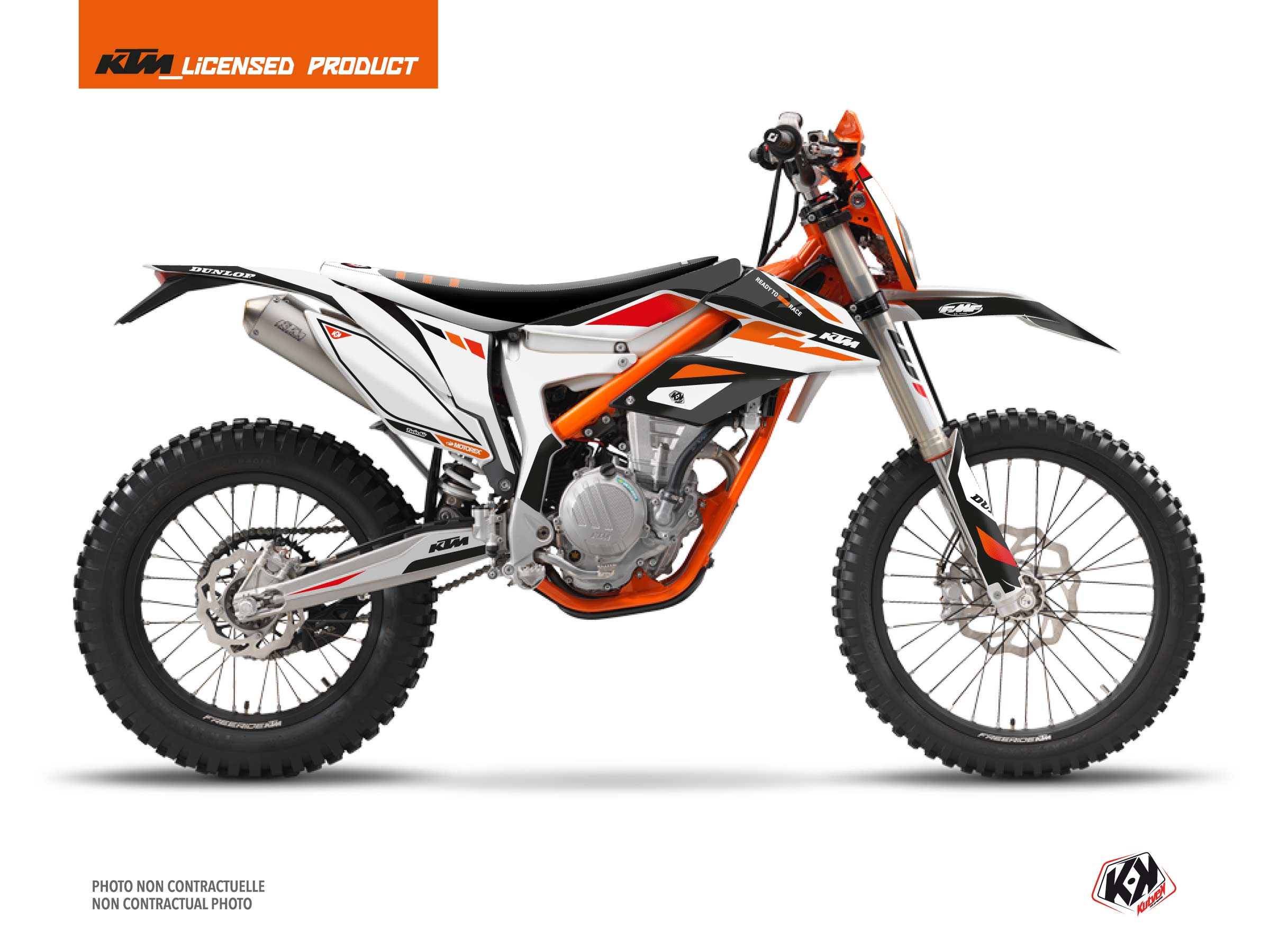 KTM 250 FREERIDE Dirt Bike Global Graphic Kit Black