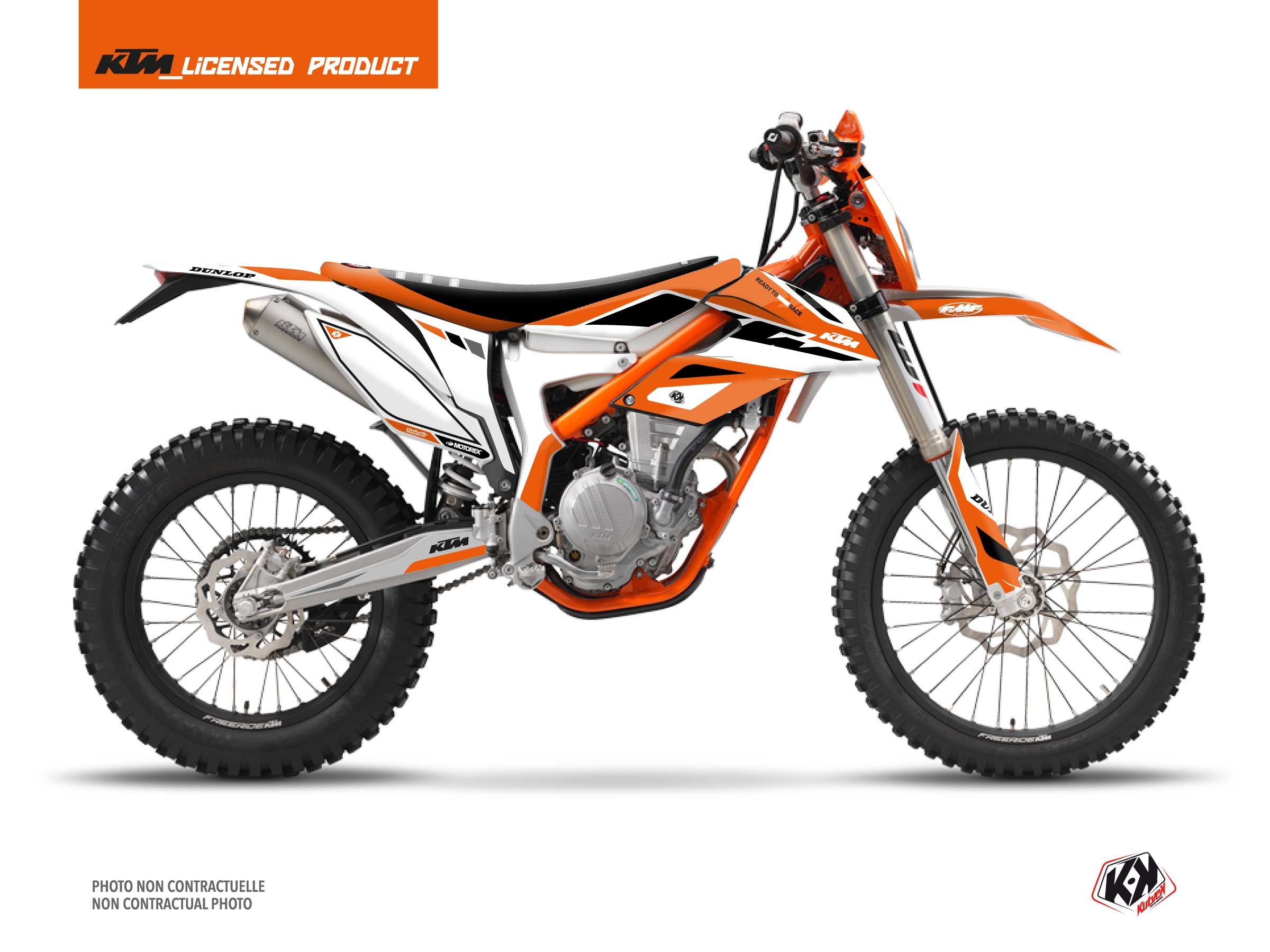 KTM 250 FREERIDE Dirt Bike Global Graphic Kit Orange