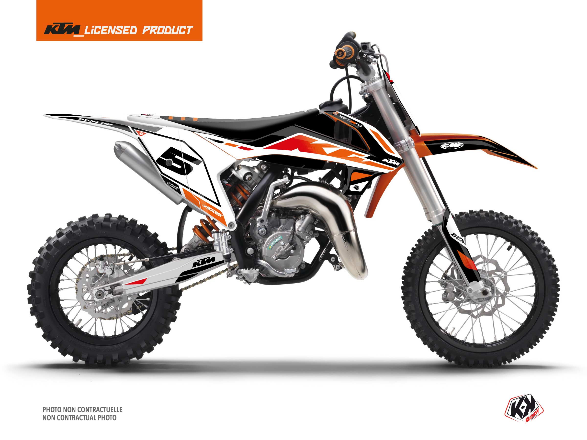 KTM 65 SX Dirt Bike Global Graphic Kit Black