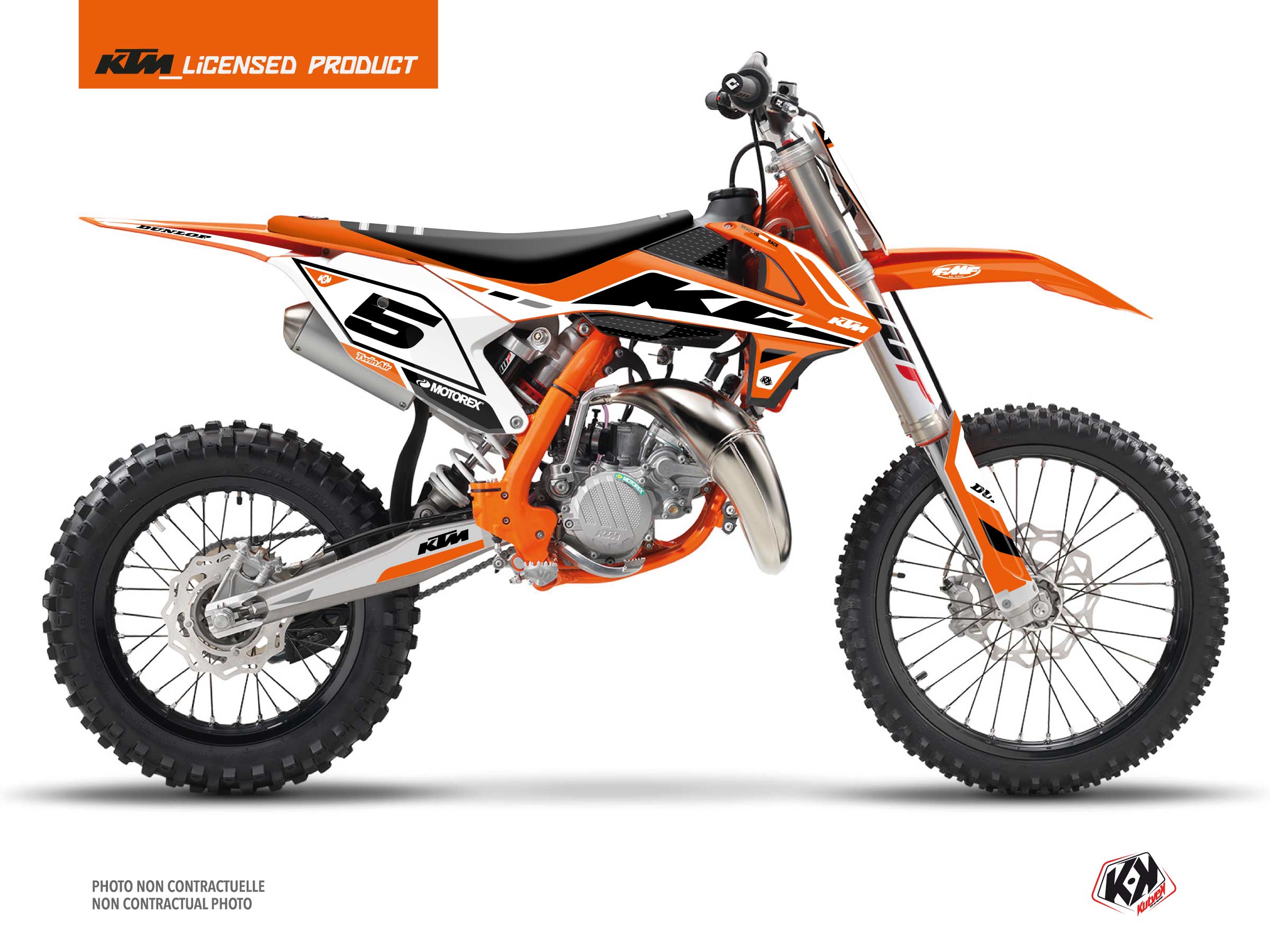 Kit Déco Moto Cross Global KTM 85 SX Orange