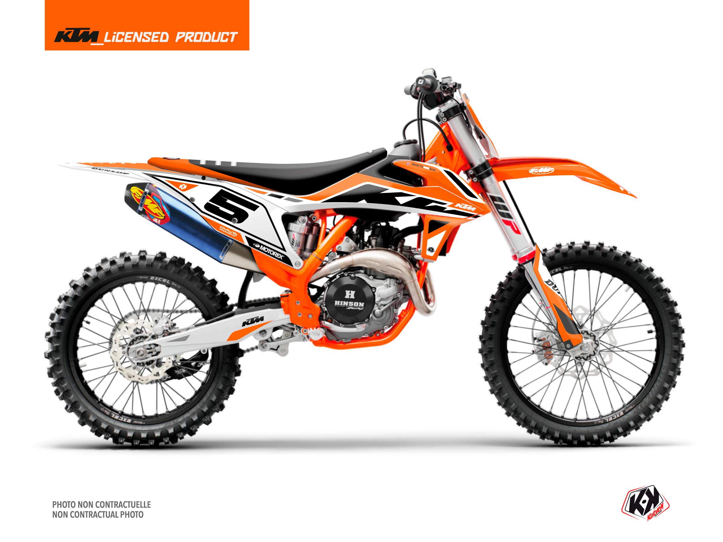 KTM 450 SXF Dirt Bike GLOBAL Graphic Kit Orange