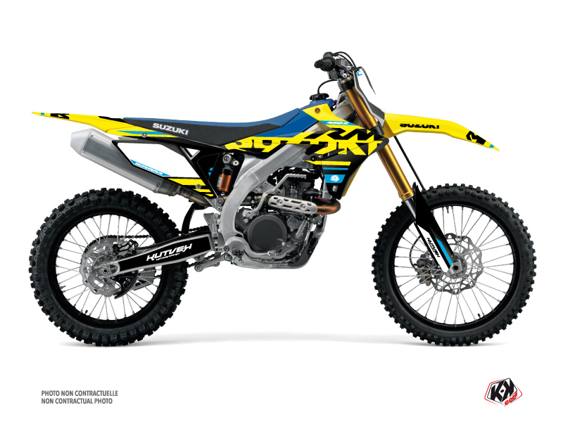 Suzuki 250 RMZ Dirt Bike Grade Graphic Kit Blue