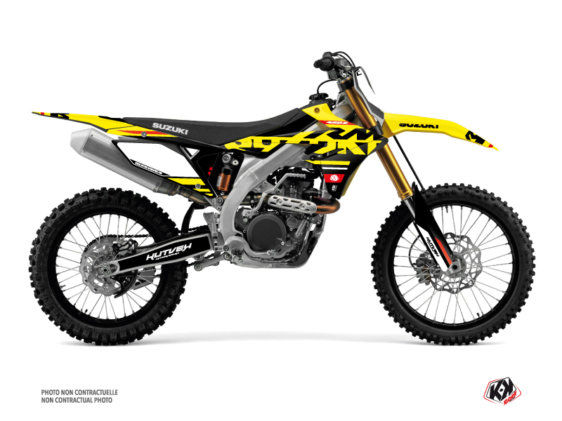 Suzuki 450 RMZ Dirt Bike Grade Graphic Kit Red