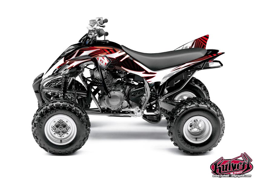 Yamaha 350 Raptor ATV Graff Graphic Kit Red