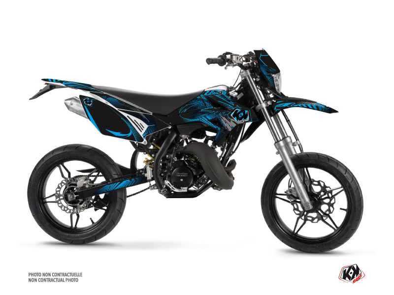 Kit Déco 50cc Graff Beta RR 50 Motard Bleu