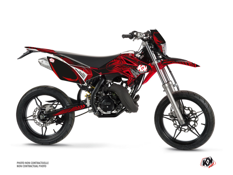 Beta RR 50 Motard 50cc Graff Graphic Kit Red