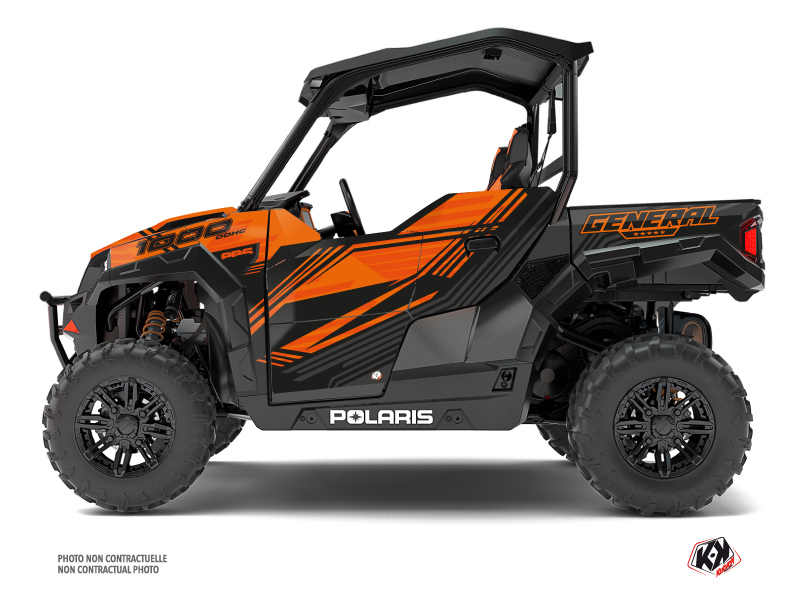 Kit Déco SSV Graphite Polaris GENERAL 1000 Orange