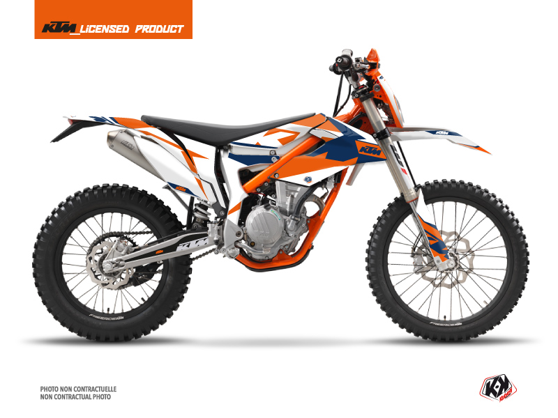 Kit Déco Moto Cross Gravity KTM 250 FREERIDE Bleu