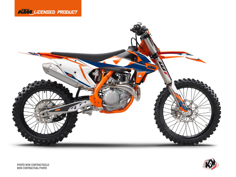KTM 250 SX Dirt Bike Gravity Graphic Kit Blue Kutvek Kit Graphik