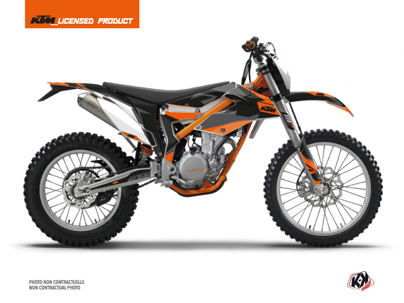 KTM 350 FREERIDE Dirt Bike Gravity Graphic Kit Orange
