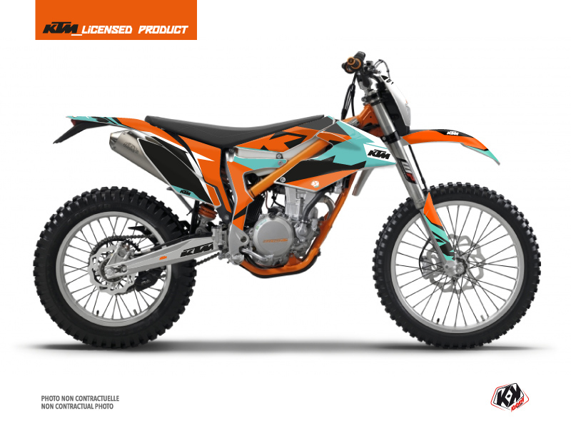 KTM 350 FREERIDE Dirt Bike Gravity Graphic Kit Green