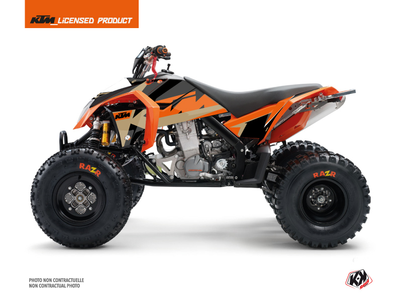 KTM 450-525 SX ATV Gravity Graphic Kit Orange Sand
