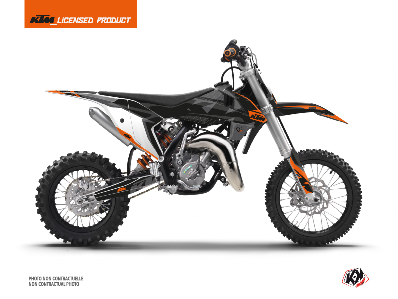 KTM 50 SX Dirt Bike Gravity Graphic Kit Orange
