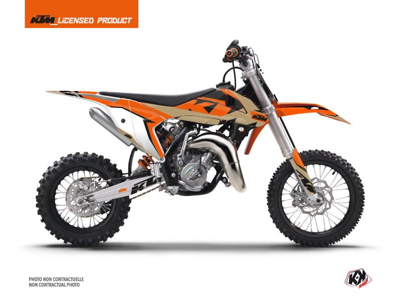 KTM 65 SX Dirt Bike Gravity Graphic Kit Orange Sand