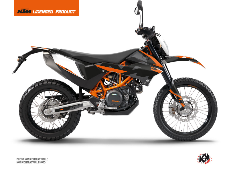 KTM 690 ENDURO R Dirt Bike Gravity Graphic Kit Orange