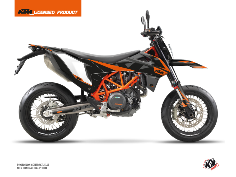 KTM 690 SMC R Dirt Bike Gravity Graphic Kit Orange