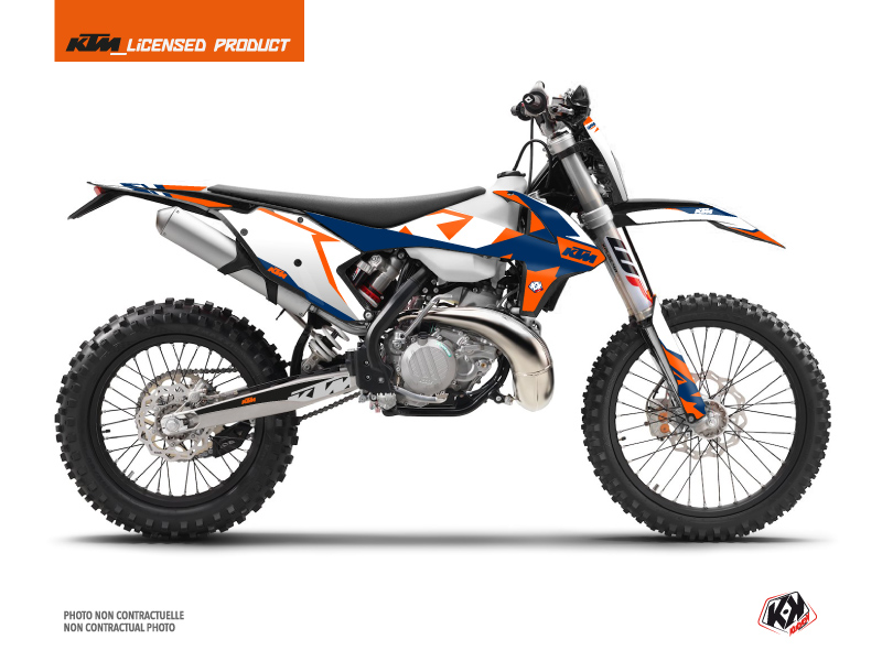 Kit Déco Moto Cross Gravity KTM EXC-EXCF Bleu