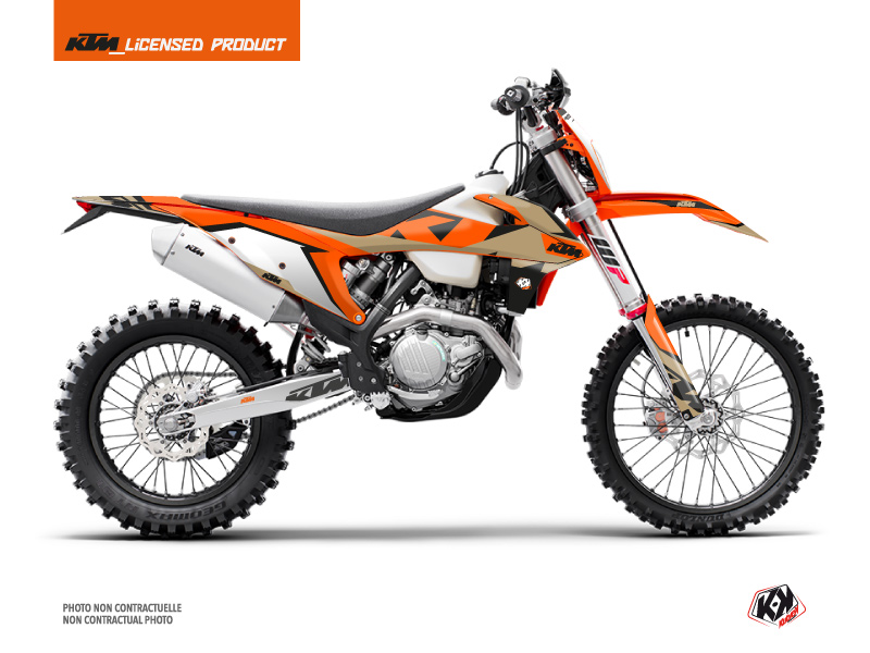 Kit Déco Moto Cross Gravity KTM EXC-EXCF Orange Sable