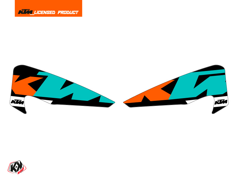 Graphic Kit Hand Guards Stickers Gravity Dirt Bike KTM EXC-EXCF Green