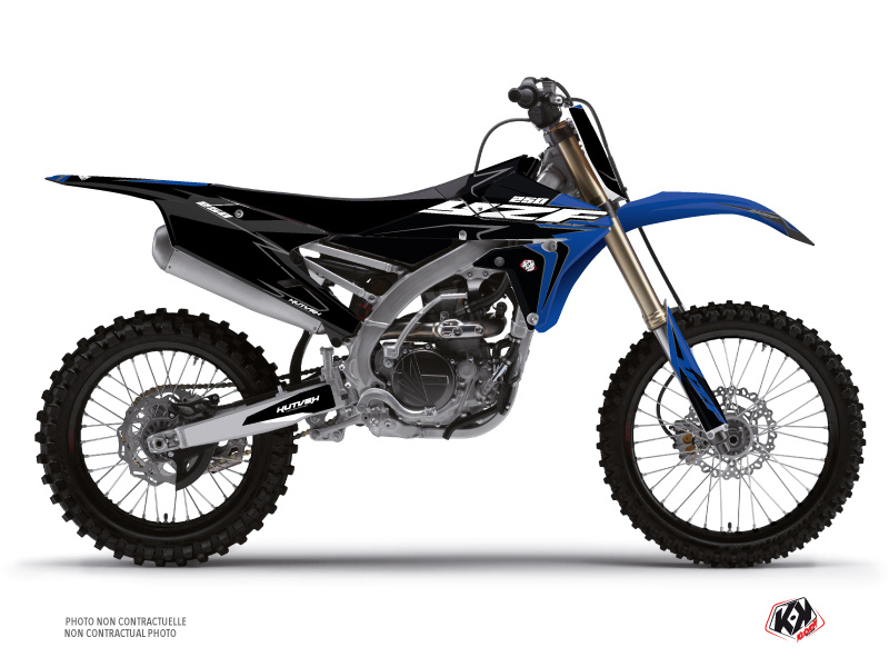 Kit Déco Moto Cross Halftone Yamaha 250 YZF Noir Bleu