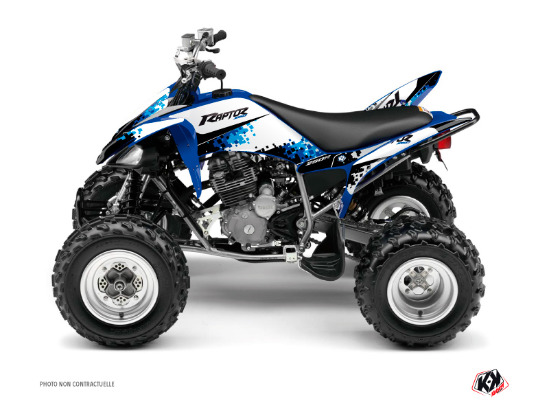 Kit Déco Quad Hangtown Yamaha 250 Raptor Bleu