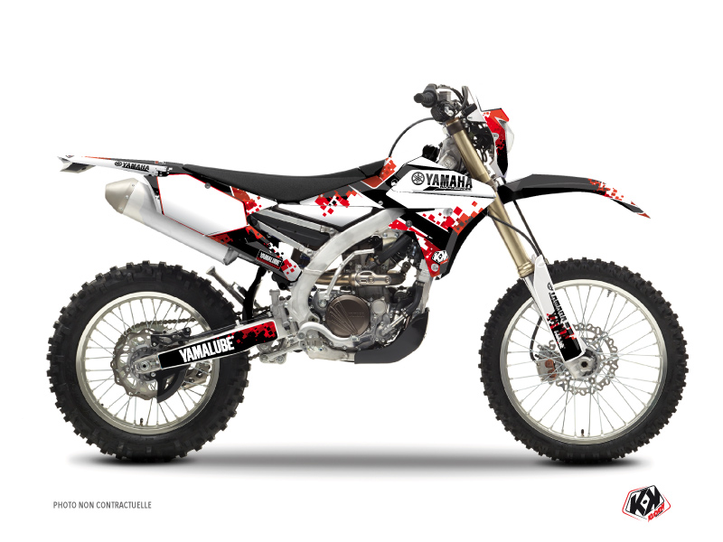 Yamaha 250 WRF Dirt Bike Hangtown Graphic Kit Red