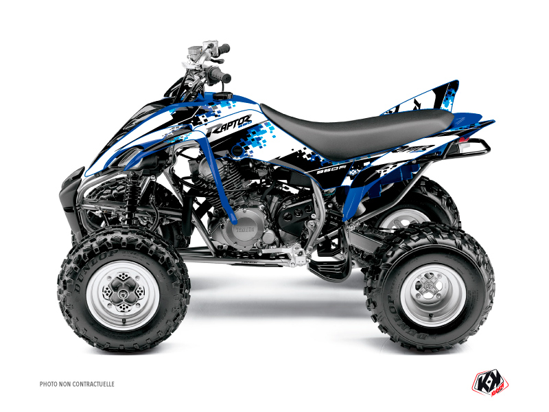 Yamaha 350 Raptor ATV Hangtown Graphic Kit Blue