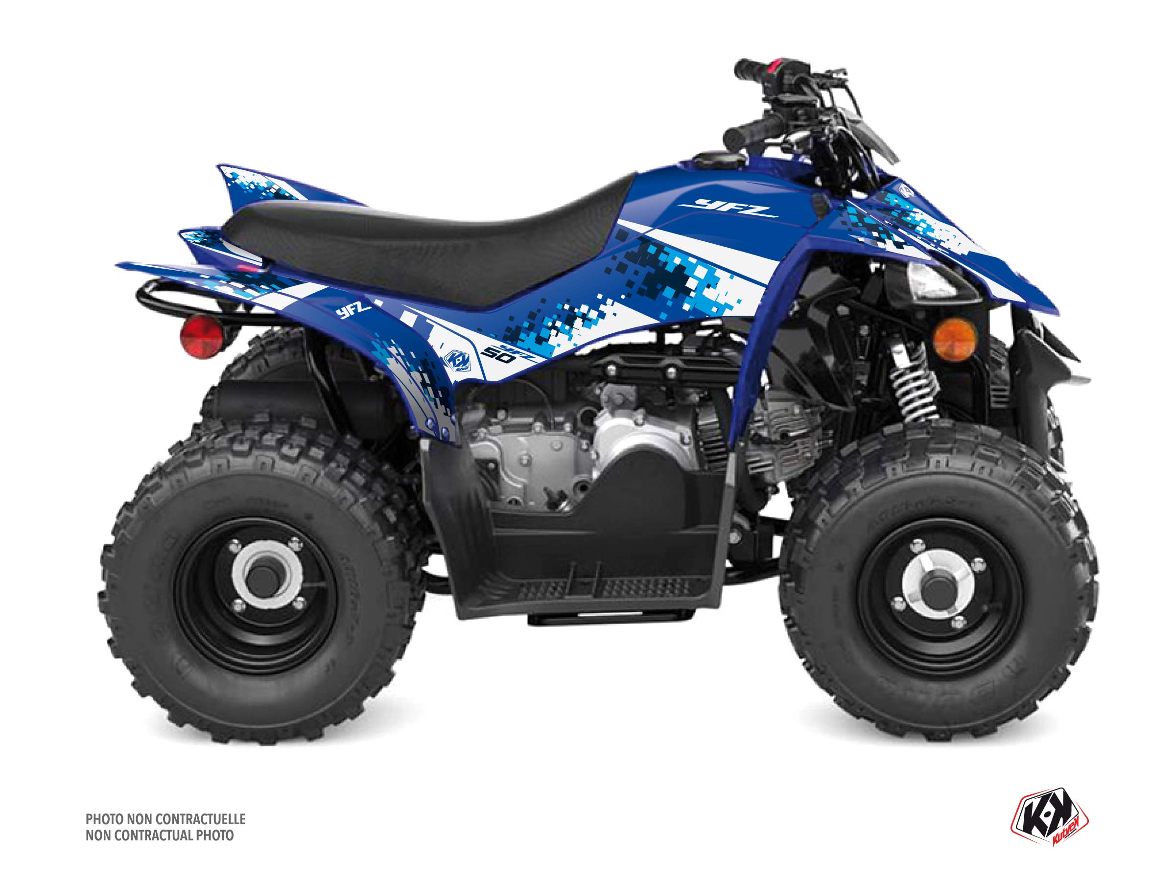 Yamaha 50 YFZ ATV Hangtown Graphic Kit Blue