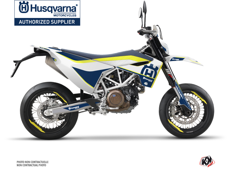 Kit Déco Moto Heritage Husqvarna 701 Supermoto Jaune