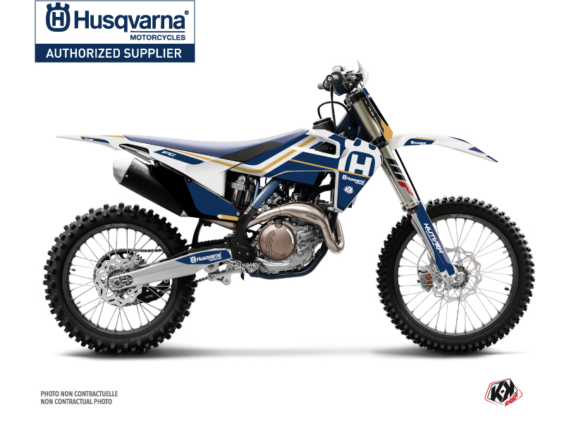 Kit Déco Moto Cross Heritage Husqvarna FC 250 Blanc