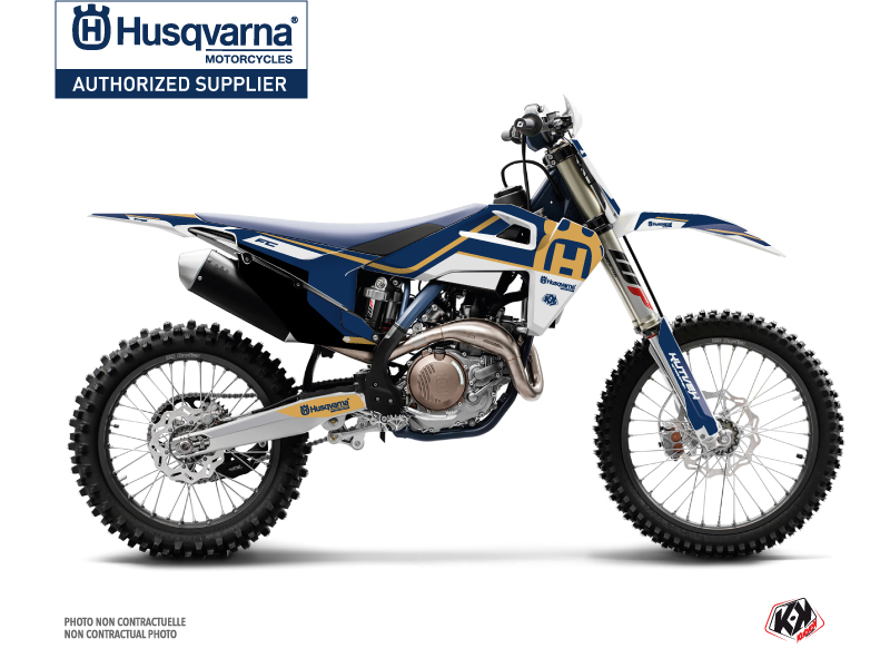 Husqvarna FC 250 Dirt Bike Heritage Graphic Kit Blue