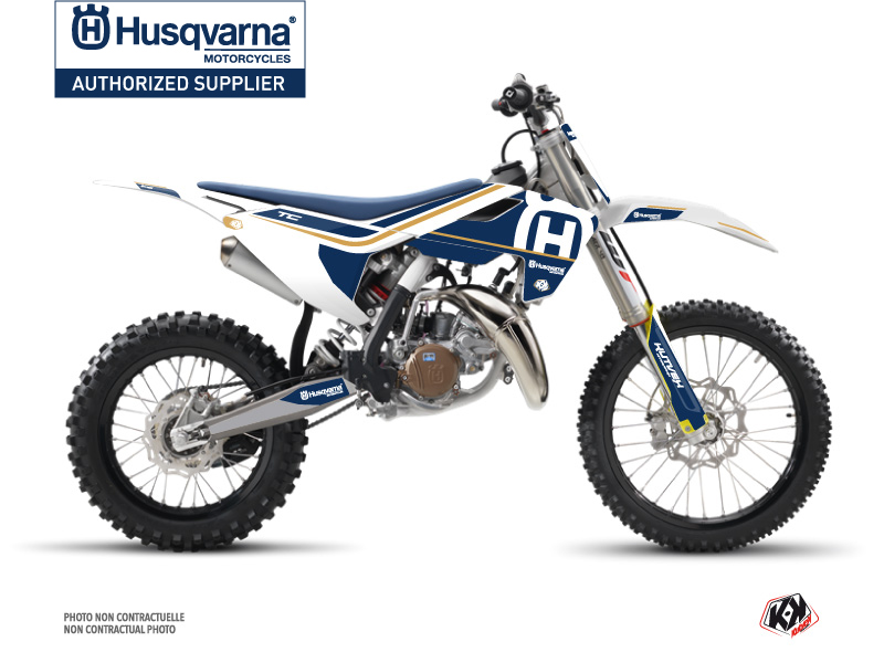 Kit Déco Moto Cross Heritage Husqvarna TC 85 Blanc