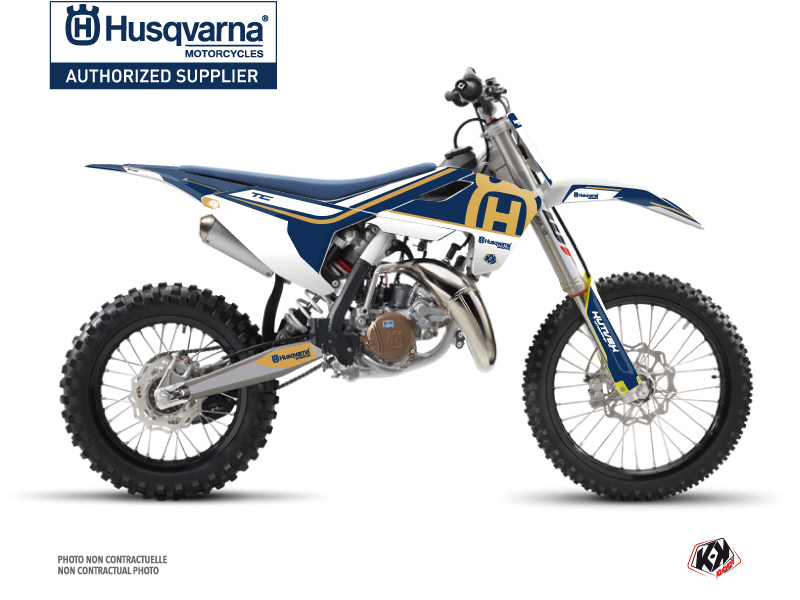 Kit Déco Moto Cross Heritage Husqvarna TC 85 Bleu