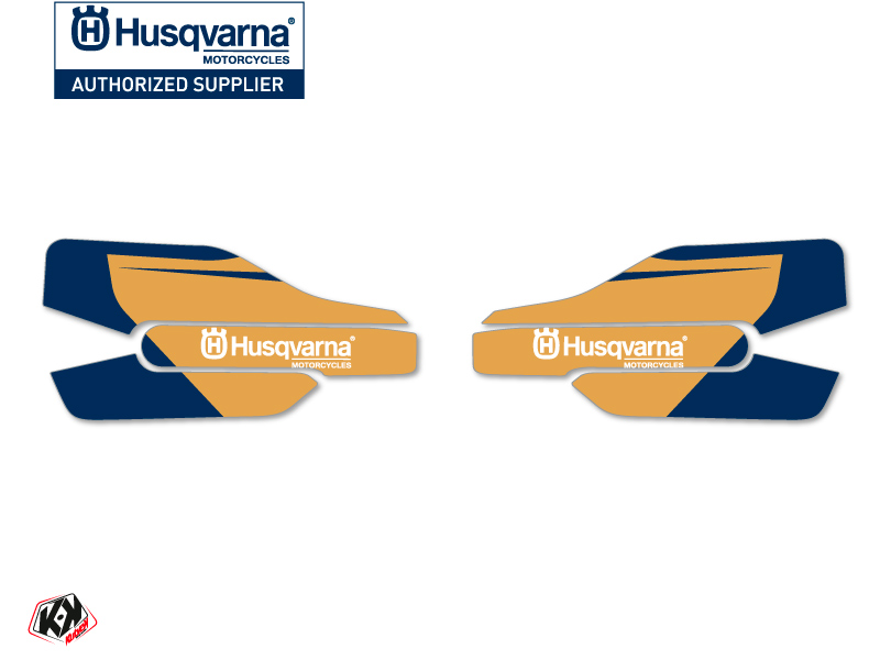 Kit Déco Stickers de protège mains Heritage Moto Cross Husqvarna TC-FC Blanc
