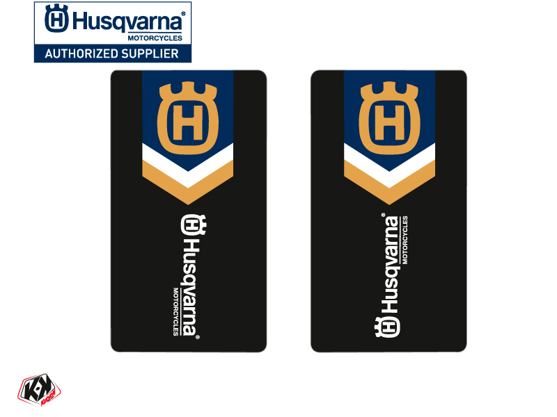 Kit Déco Stickers de fourche Heritage Moto Cross Husqvarna TC-FC TE-FE Bleu